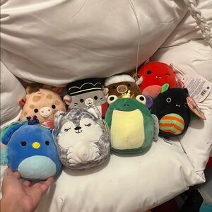 Squishmallows Blue and Gray Small Pet Plush Toys